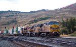 UP westbound stacks in Echo, UT